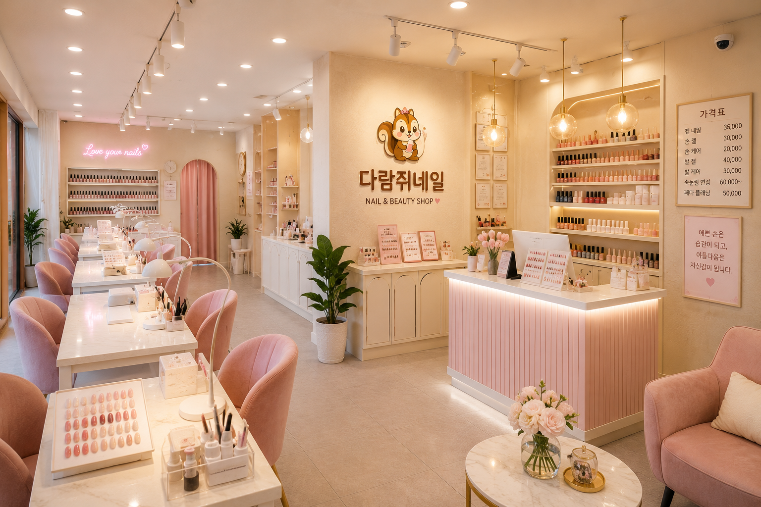 다람쥐네일
